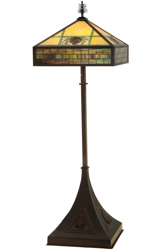 81&#34; High Pinecone Ridge Floor Lamp