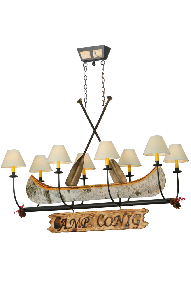 50&#34;L Personalized Canoe 8 LT Chandelier