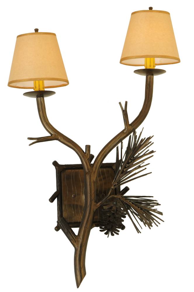 26&#34; High Lone Pine 2 Light Wall Sconce