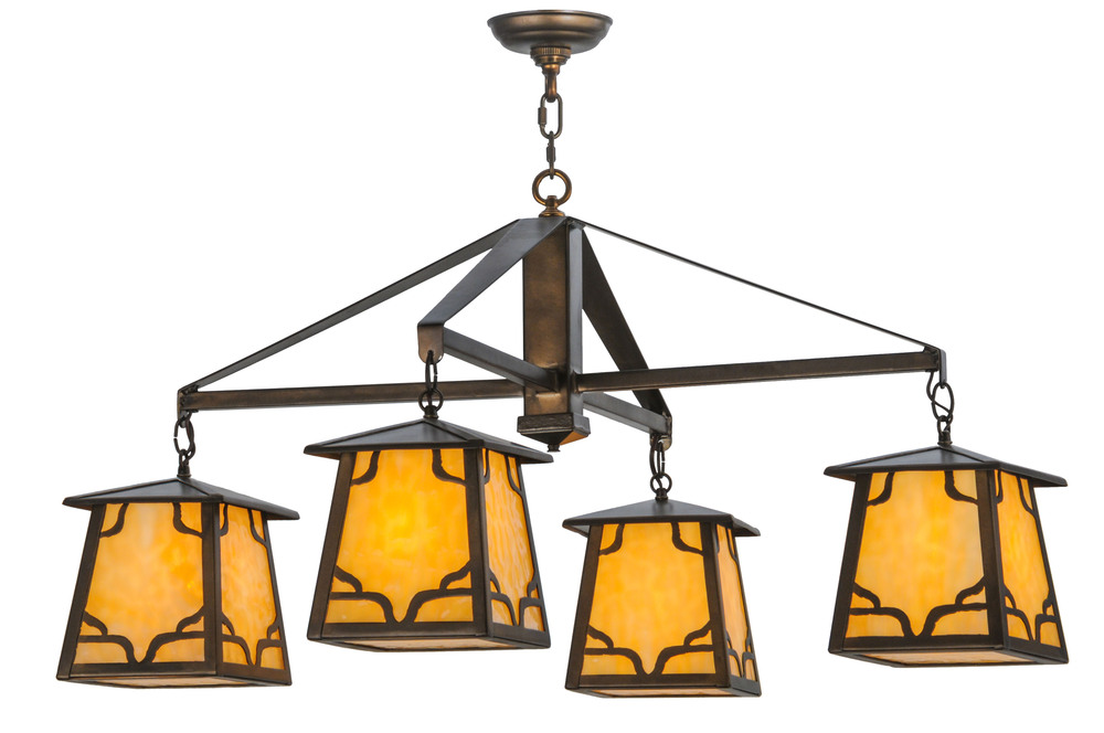 41&#34;Wide Kirkpatrick 4 Light Chandelier