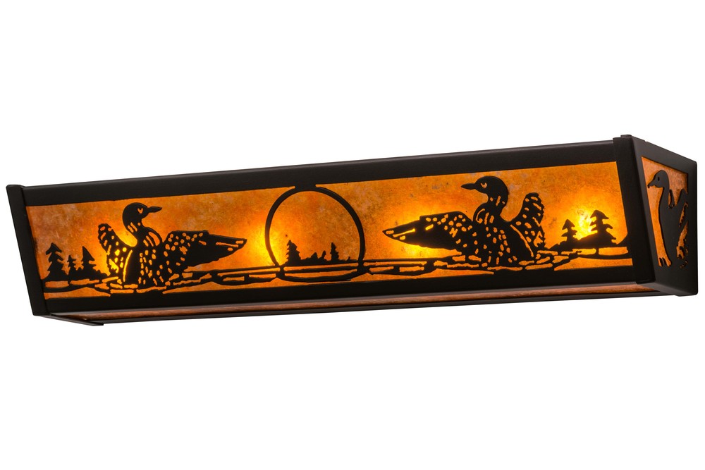 24&#34;W Loon Vanity Light