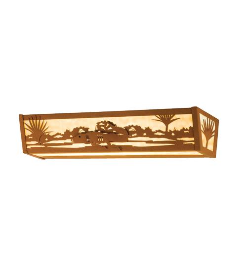 24&#34; Wide Alligator Vanity Light