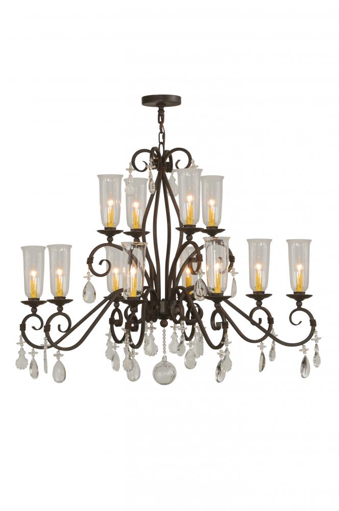 48&#34;W Zola 12 LT Two Tier Chandelier