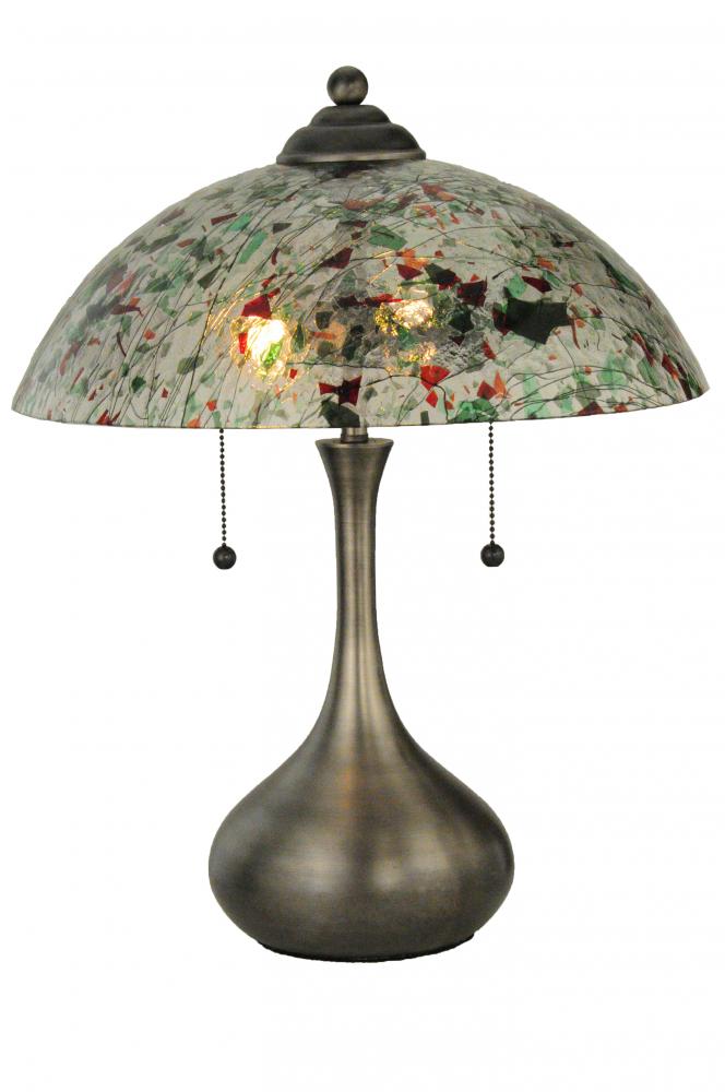 21&#34;H Metro Fusion Confetti Glass Table Lamp