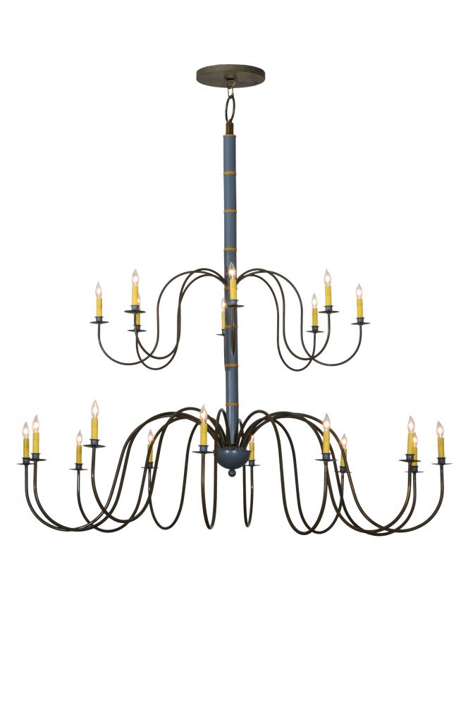 68&#34;W Marseille 20 LT Two Tier Chandelier