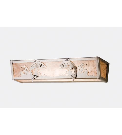 24&#34; Wide Leaping Trout Vanity Light