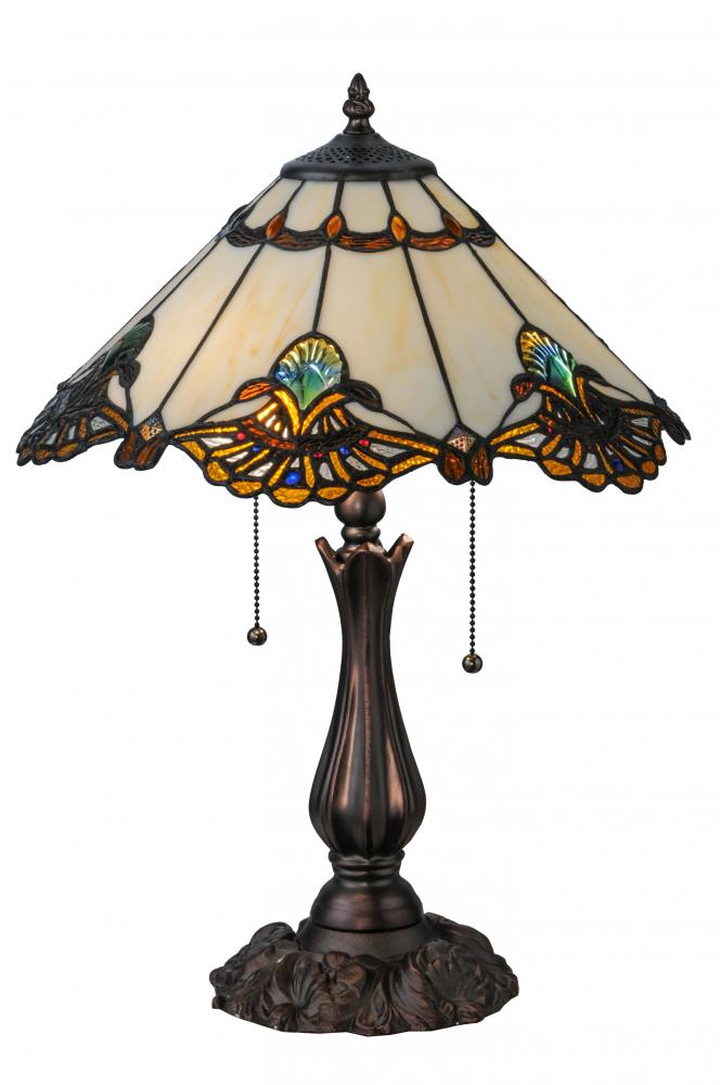 21&#34;H Shell with Jewels Table Lamp