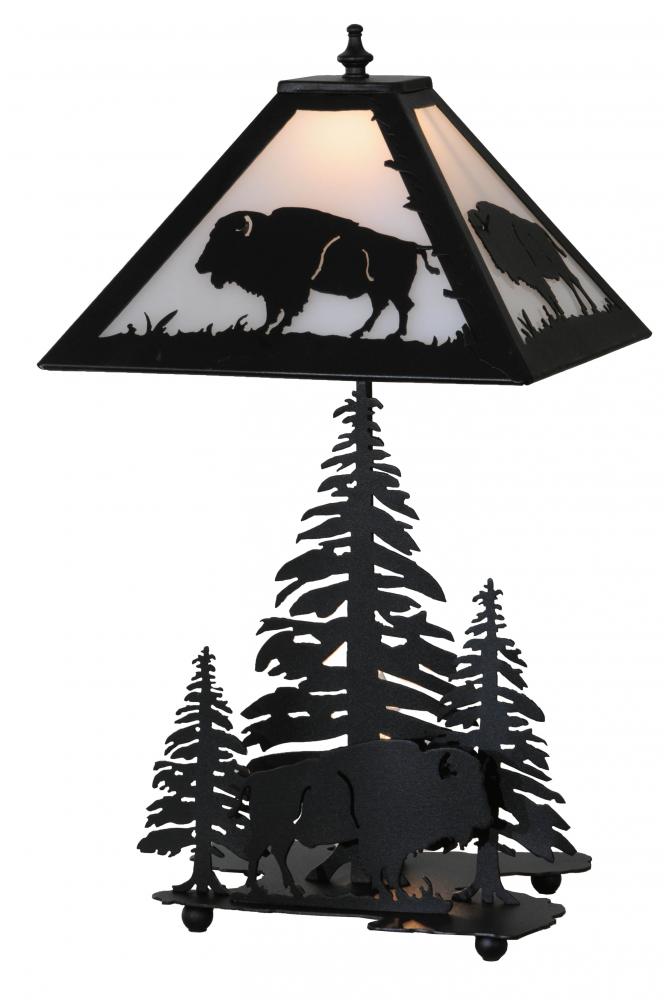 21&#34;H Buffalo W/Lighted Base Table Lamp