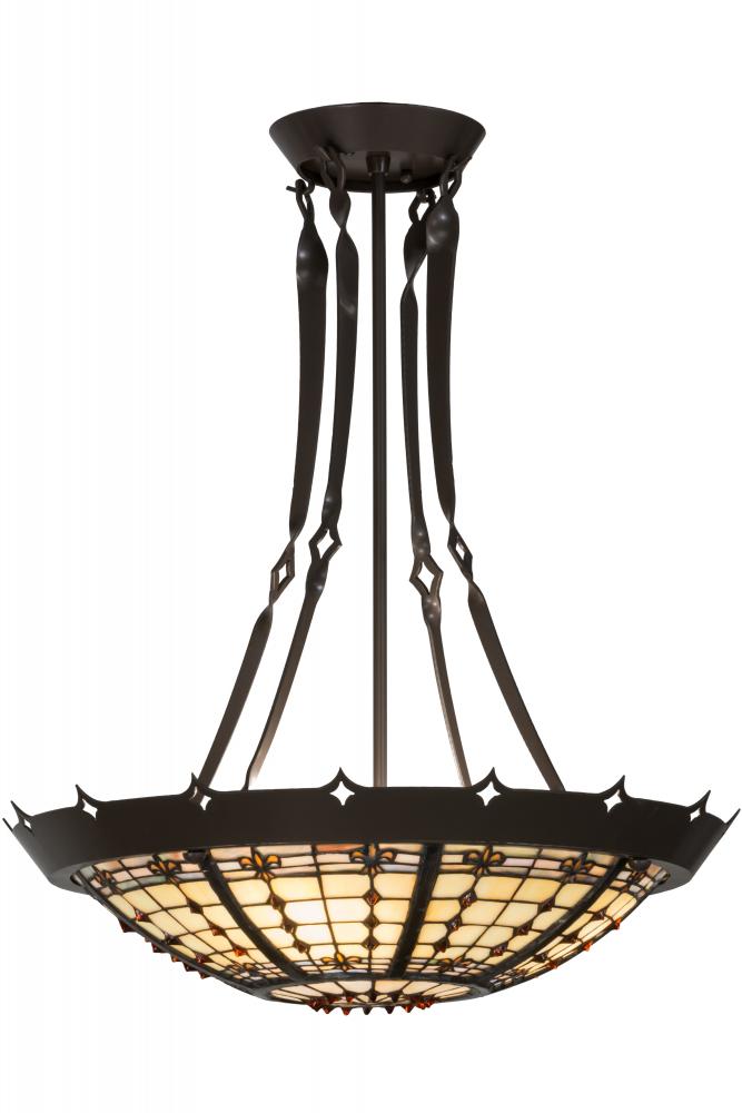 20&#34;W Fleur-de-Lite Inverted Pendant