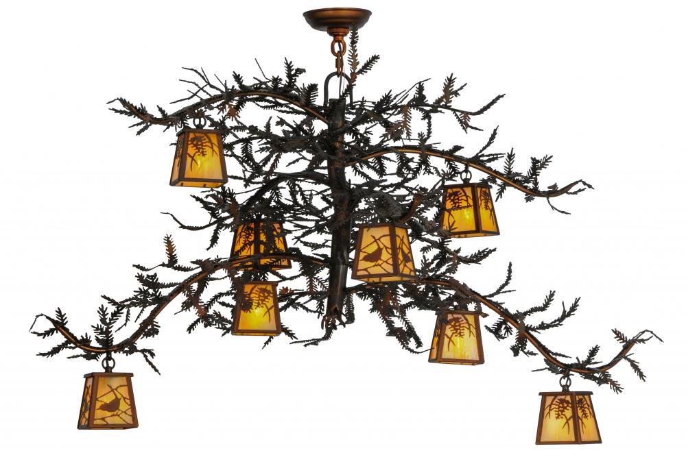 48&#34;W Pine Branch 8 LT Custom Chandelier