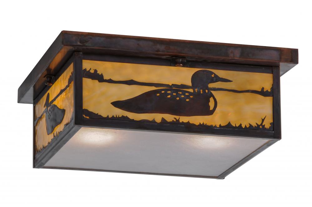 14&#34;Sq Hyde Park Loon Flushmount