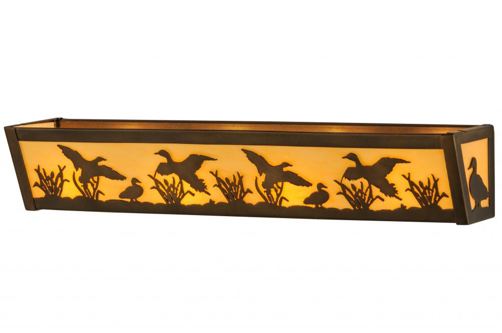 24&#34;W Ducks in Flight Vanity Light