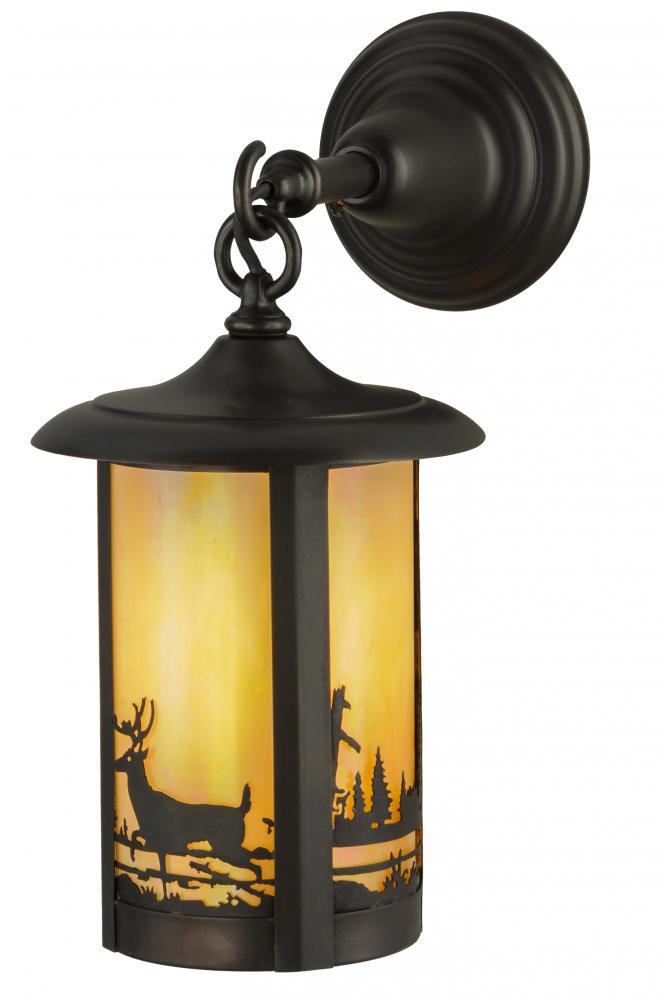 7.5&#34;W Fulton Deer Creek Hanging Wall Sconce