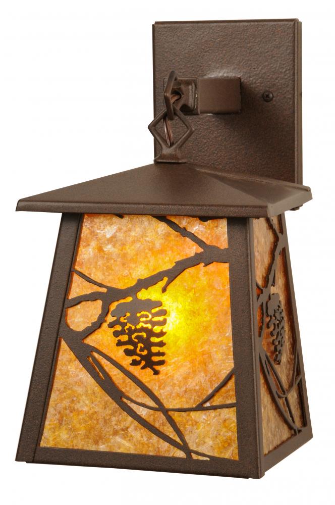 7&#34;W Whispering Pines Lantern Wall Sconce