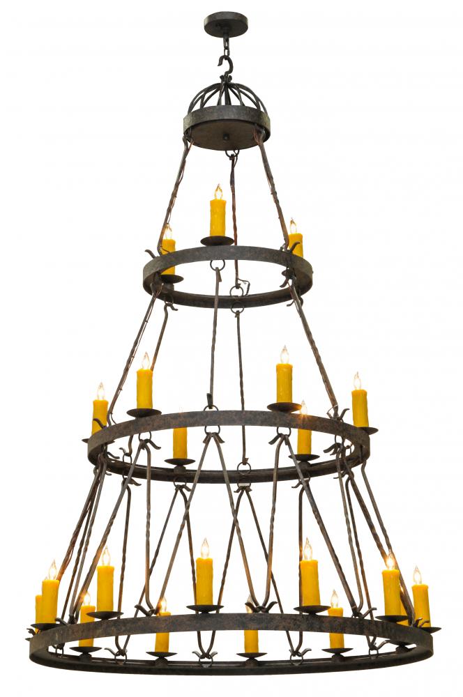 54&#34;W Lakeshore 21 LT Three Tier Chandelier