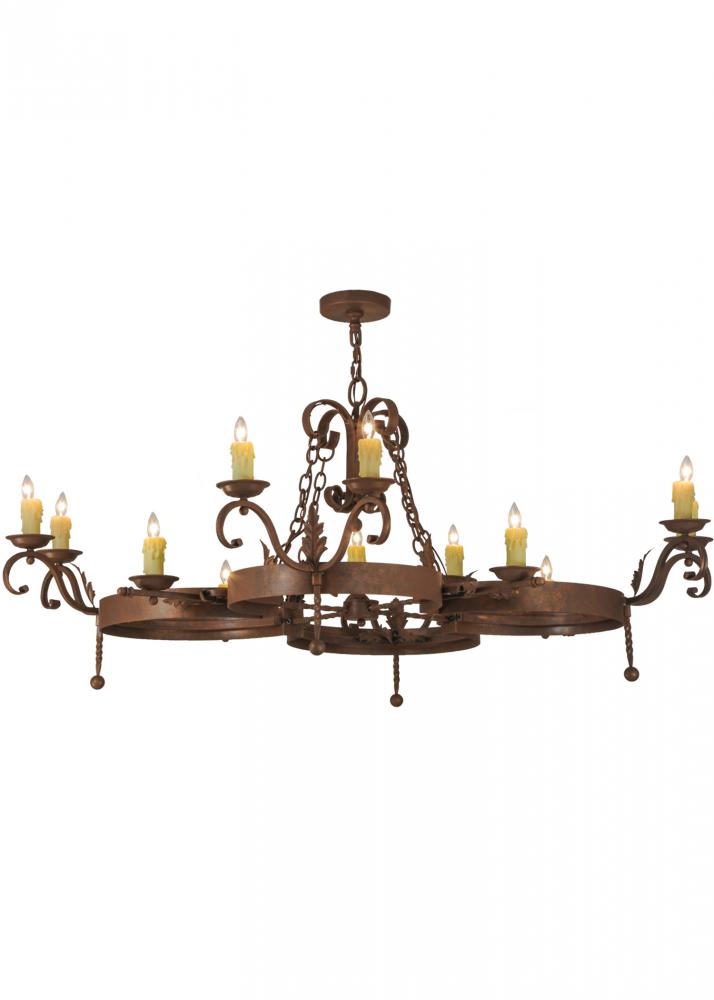 60&#34;W Andorra 12 LT Chandelier