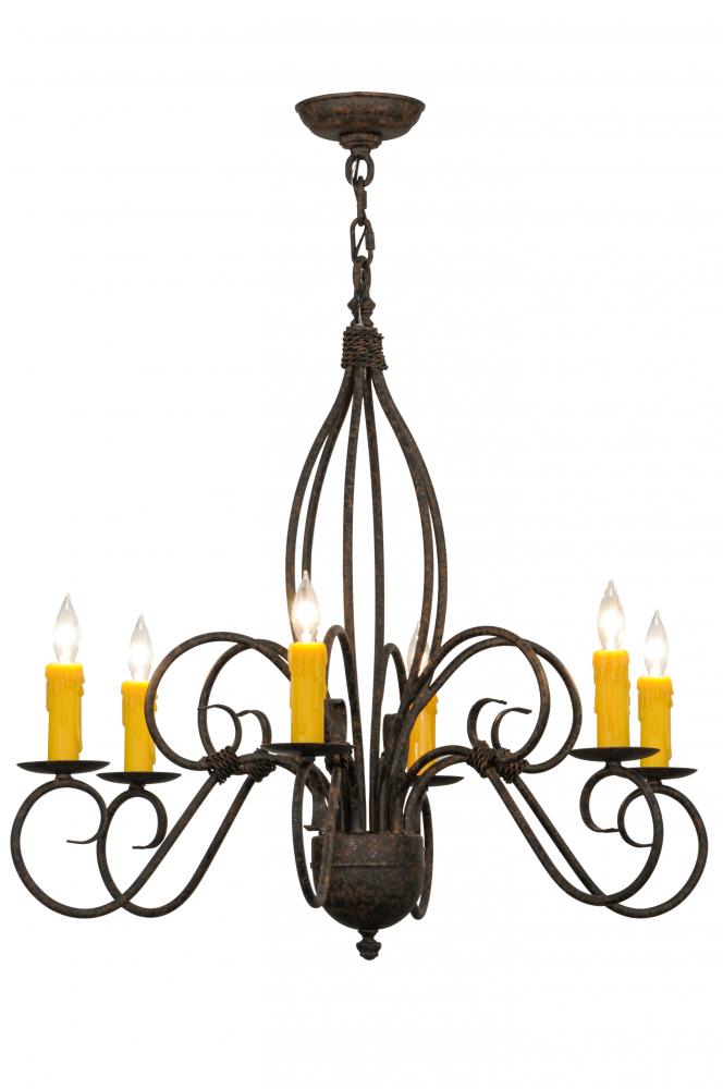 28&#34; Wide Squire 6 Light Chandelier