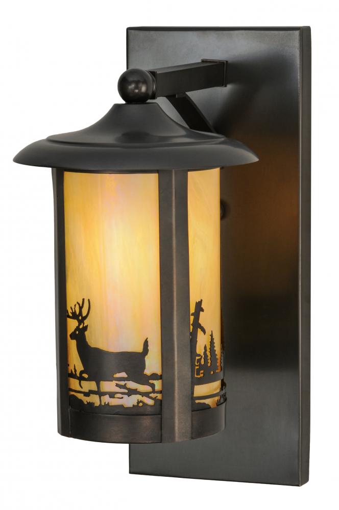 8&#34;W Fulton Deer Creek Solid Mount Wall Sconce