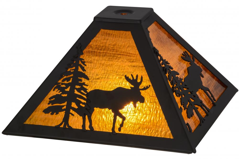 11.5&#34;Sq Lone Moose Shade