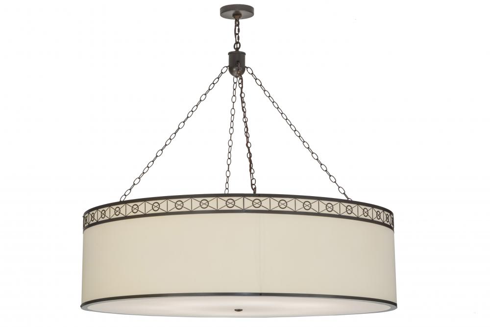 54&#34;W Cilindro Circle X Textrene Pendant