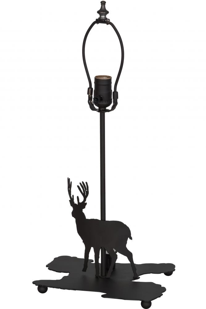 14&#34;H Lone Deer Double Lit Table Base