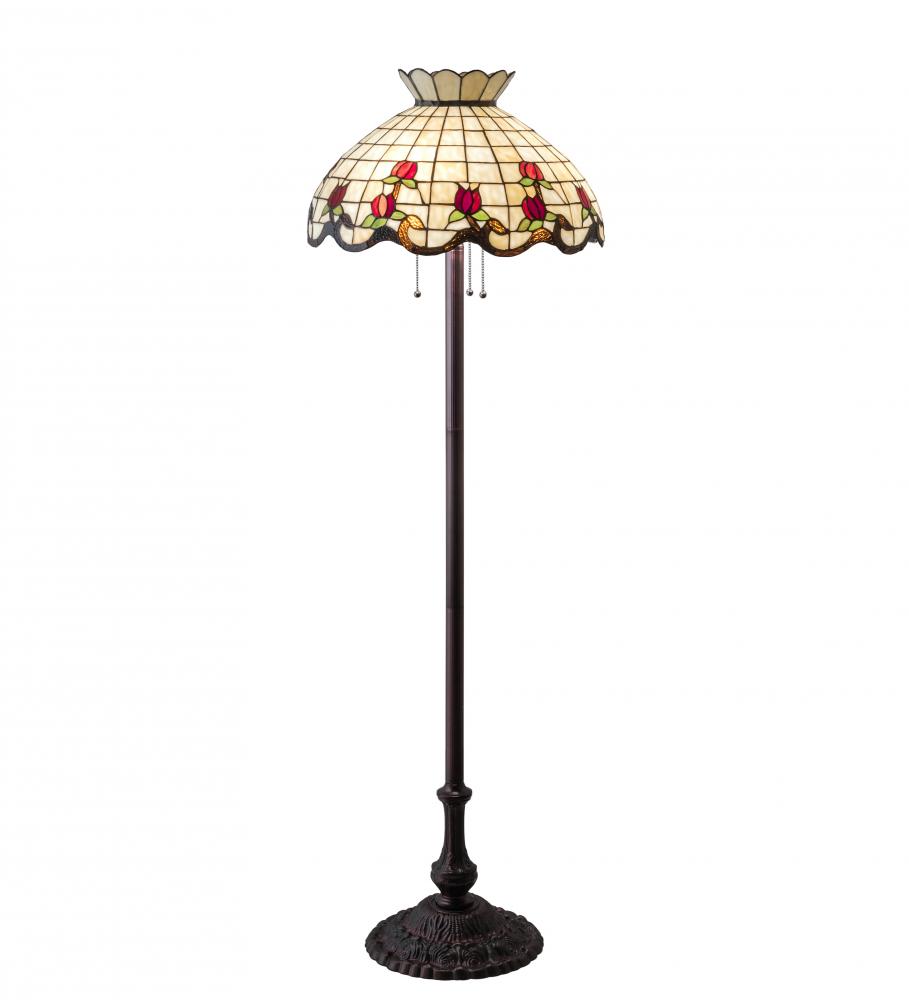 62&#34; High Roseborder Floor Lamp