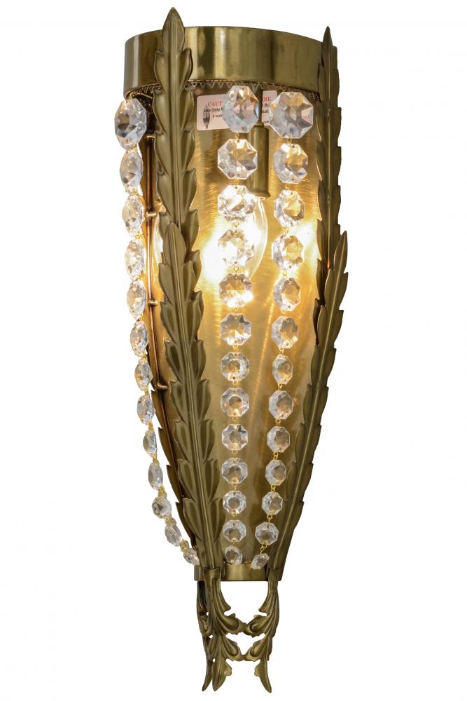 7&#34; Wide Chrisanne Crystal Wall Sconce