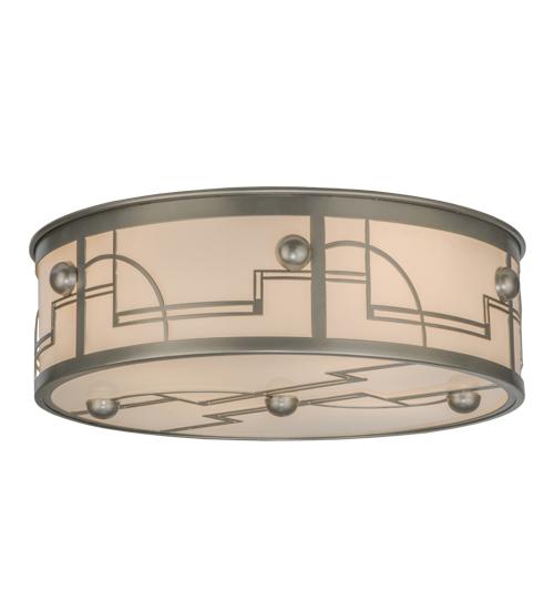 24&#34; Wide Revival Deco Flushmount