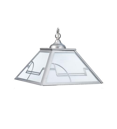 16&#34; Square Revival Deco Pendant