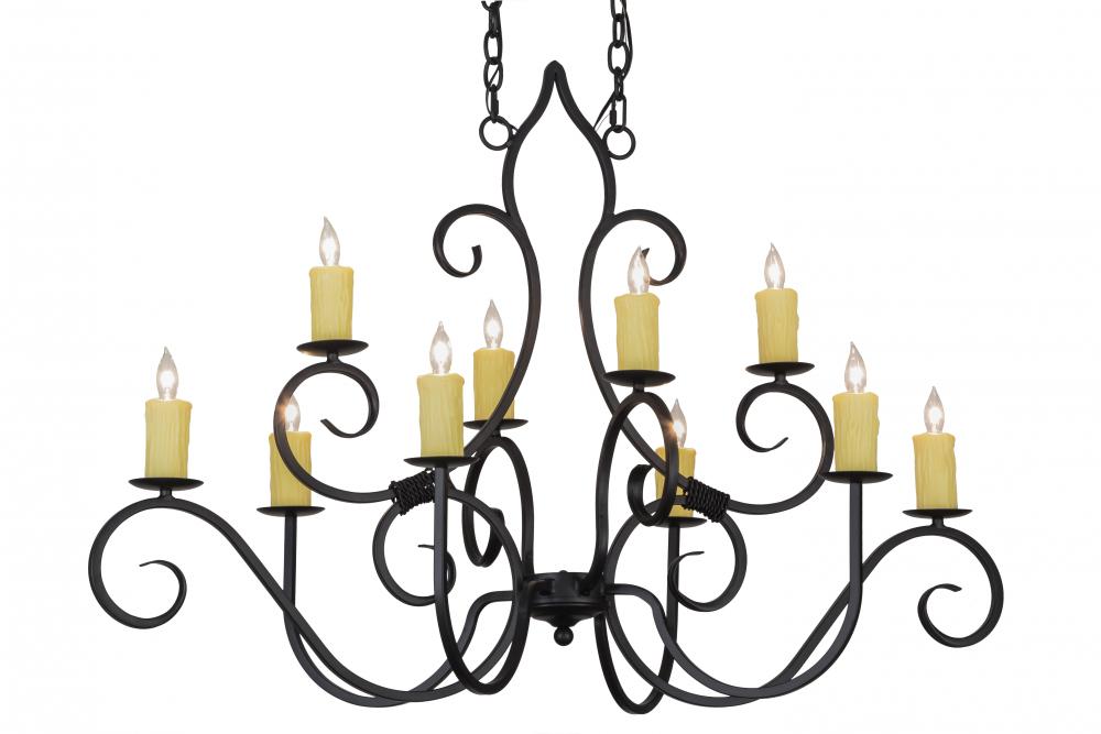 48&#34;L Clifton 10 LT Chandelier