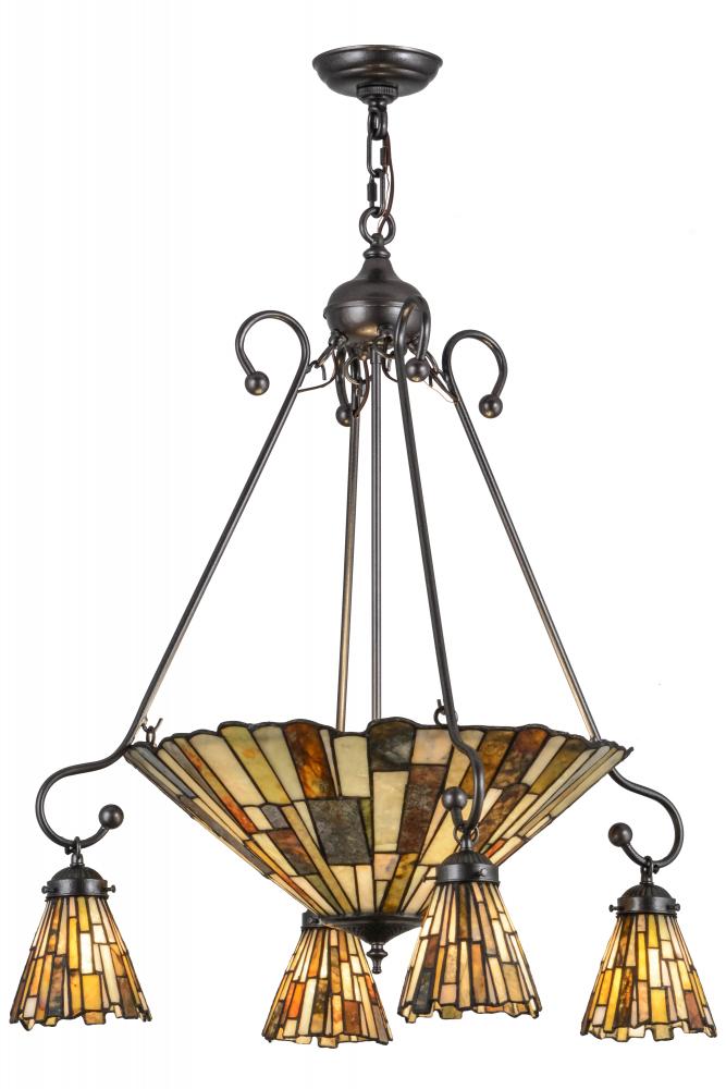 30&#34;W Delta Jadestone 5 LT Chandelier