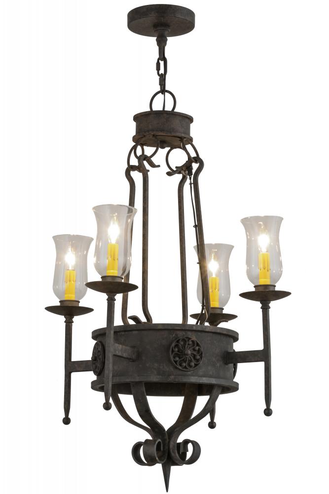 24&#34; Wide Lorenzo 4 Light Chandelier