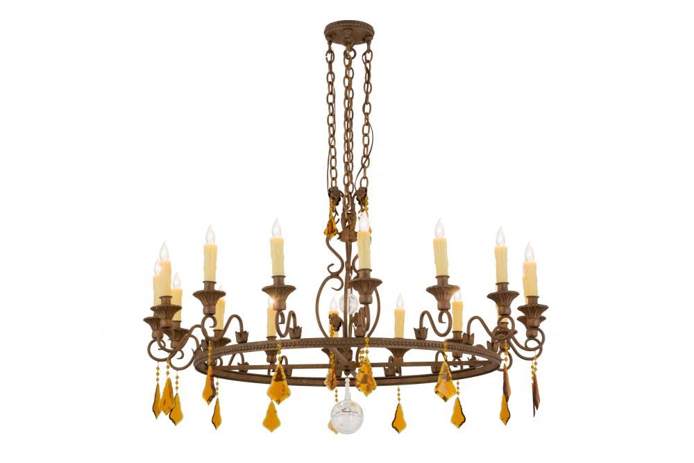 48&#34; Wide Peak 16 Light Chandelier