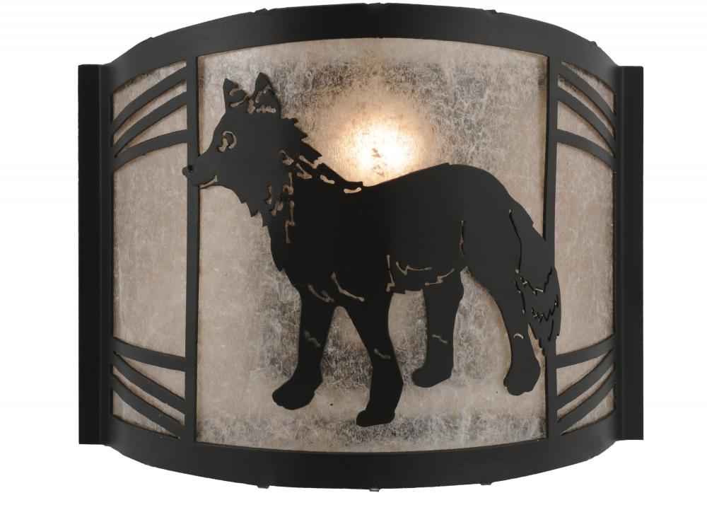 12&#34;W Fox on the Loose Left Wall Sconce