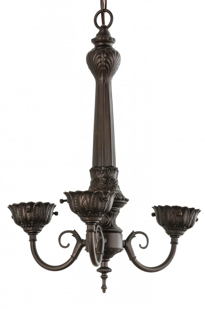 14&#34;W Mahogany Bronze 3 LT Chandelier Hardware