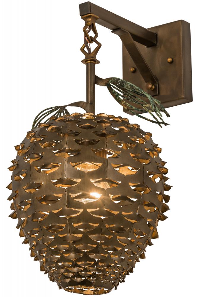 11&#34; Wide Stoneycreek Pinecone Hanging Wall Sconce