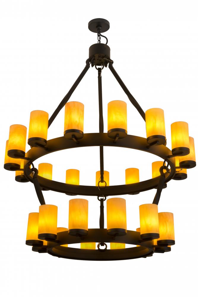 48&#34;W Noziroh Ring 27 LT Two Tier Chandelier