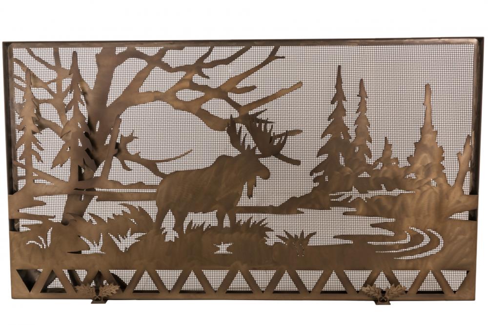 63&#34;W X 35&#34;H Moose Creek Fireplace Screen