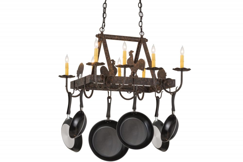 27&#34;L Barn Animals 8 LT Pot Rack