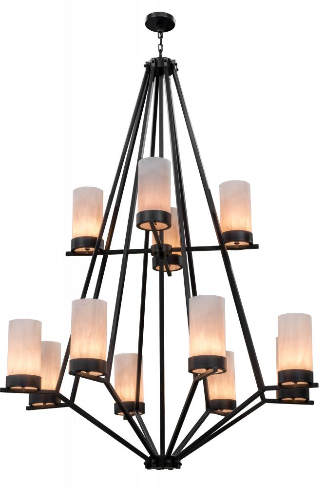 60&#34;W Galen 12 LT Two Tier Chandelier