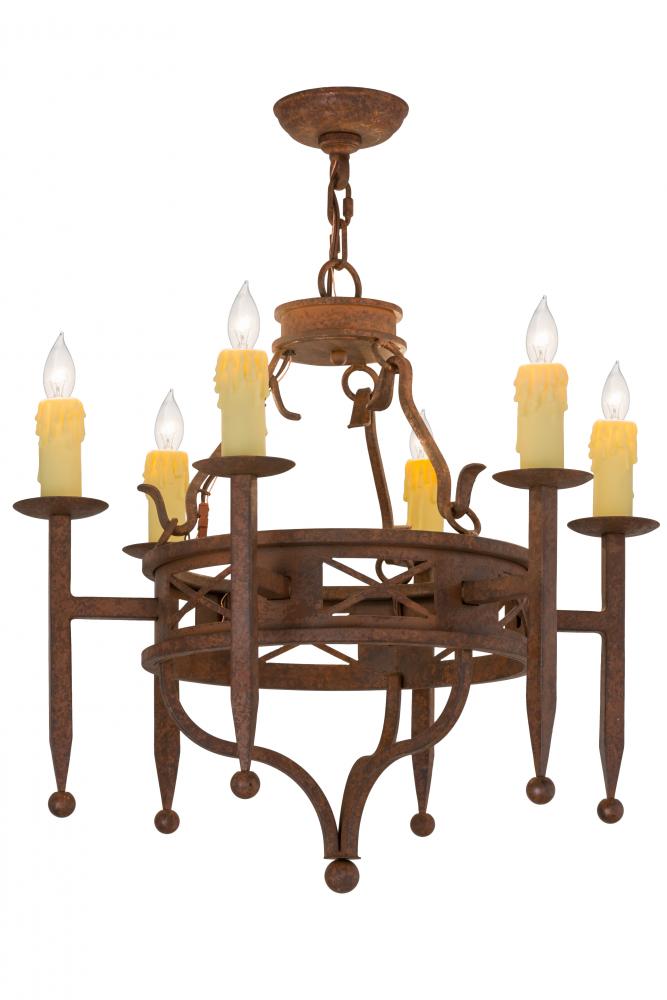 24&#34;W Jasmine 6 LT Chandelier