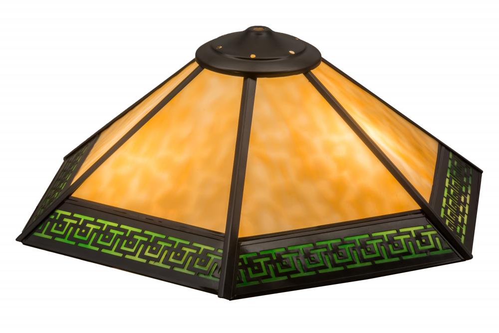 19&#34; Wide Greek Key Mission Shade