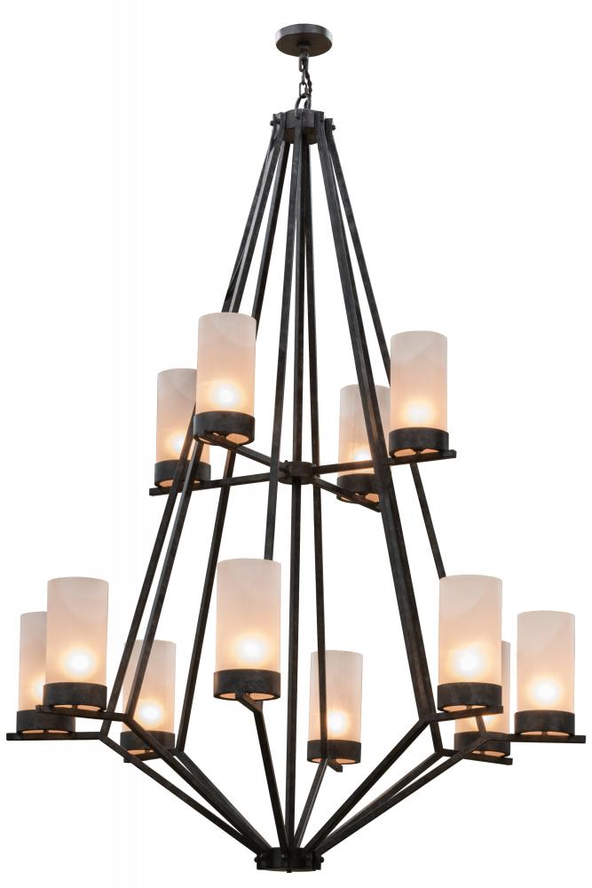 60&#34;W Galen 12 LT Two Tier Chandelier