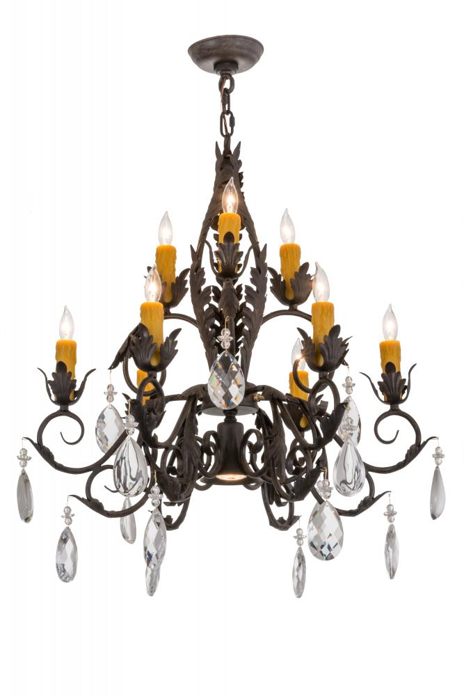 26&#34;W New Country French 9 LT Chandelier