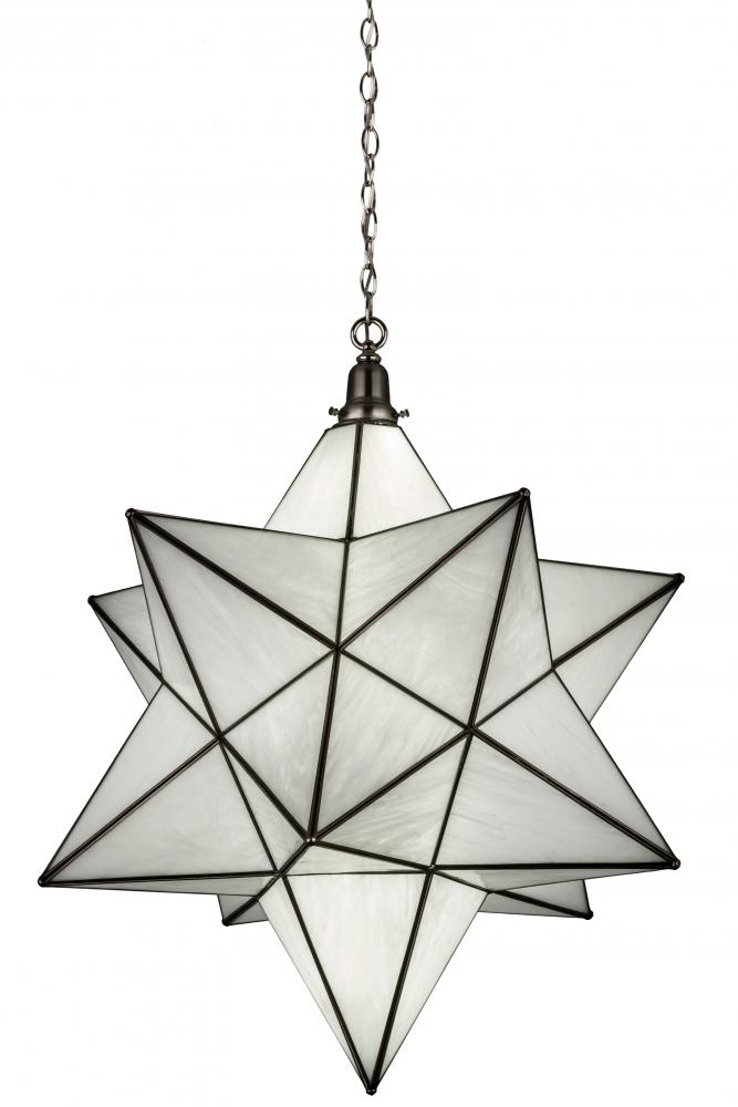 32&#34;W Moravian Star Pendant