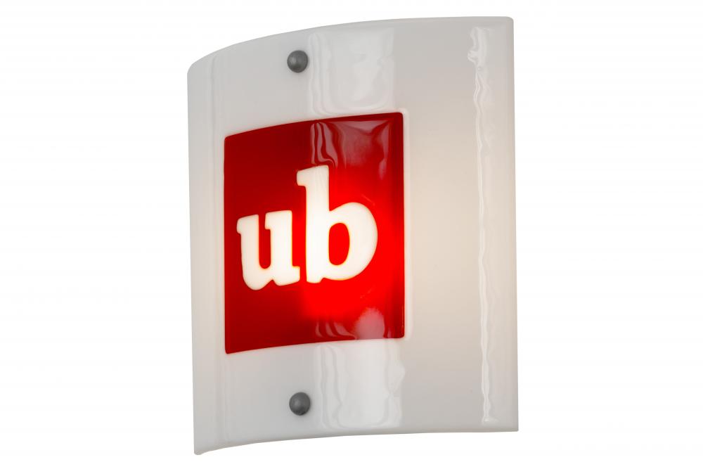 11&#34;Sq Metro Fusion Personalized UB Logo Wall Sconce