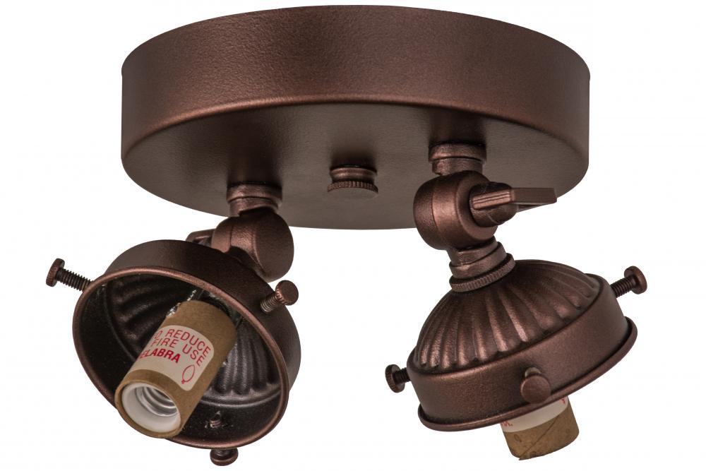 5&#34;W Mahogany Bronze 2 LT Flushmount Hardware