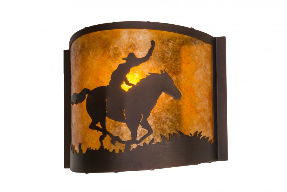 12&#34; Wide Cowboy Wall Sconce