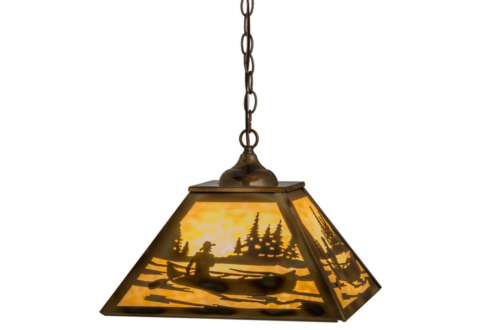 16&#34; Square Canoe At Lake Pendant