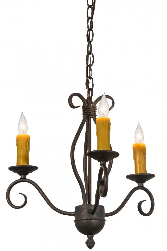 18&#34; Wide Sienna 3 Light Chandelier